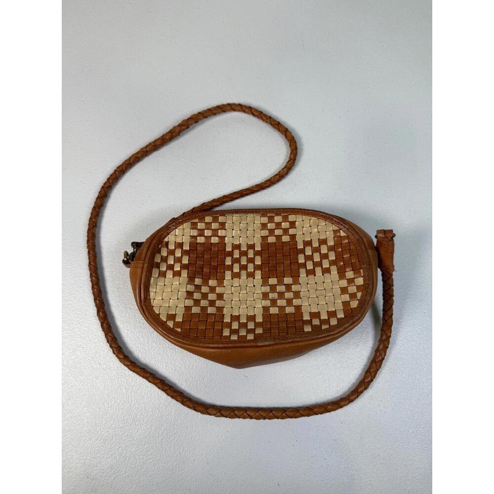 Bembien Vintage Check Ovale Crossbody – As Is (Leather Cracking & Scratches) - Picture 4 of 15